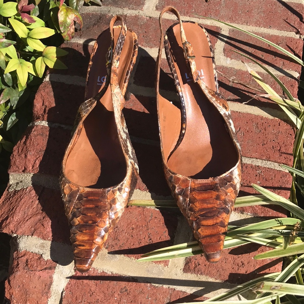 👠 Natural leather slingback👠